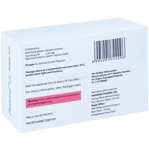 pangraf 0.25mg capsule 10's
